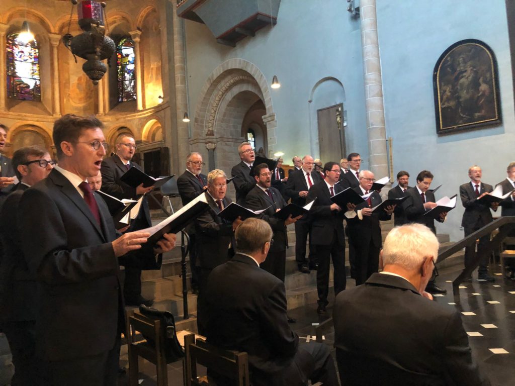 Kammerchor beim KMGV-Gedenkgottesdienst in St. Gereon 2021