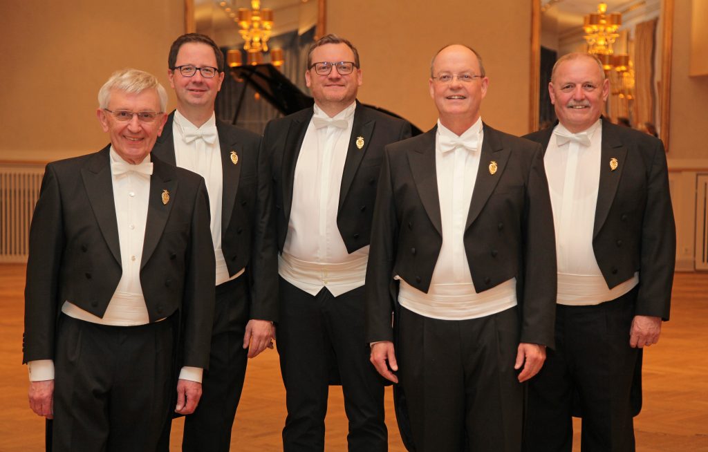 Vorstand seit 2021 (v.l.): Präsident Gerd-Kurt Schwieren, Beisitzer Florian Gutermuth und Dirk Pütz, Vizepräsident Meinolf Rickert, Schatzmeister Theo Rüben